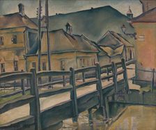 Tannery Street in Kosice, 1928. Creator: Konstantin Bauer