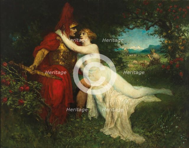 Tannhäuser and Venus in the Venusberg. Creator: Leeke, Ferdinand (1859-1937).