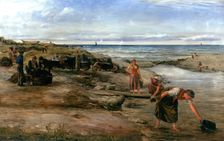 Tanning Nets, 1878. Creator: James Clarke Hook