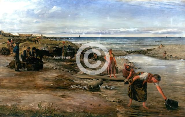 Tanning Nets, 1878. Creator: James Clarke Hook.