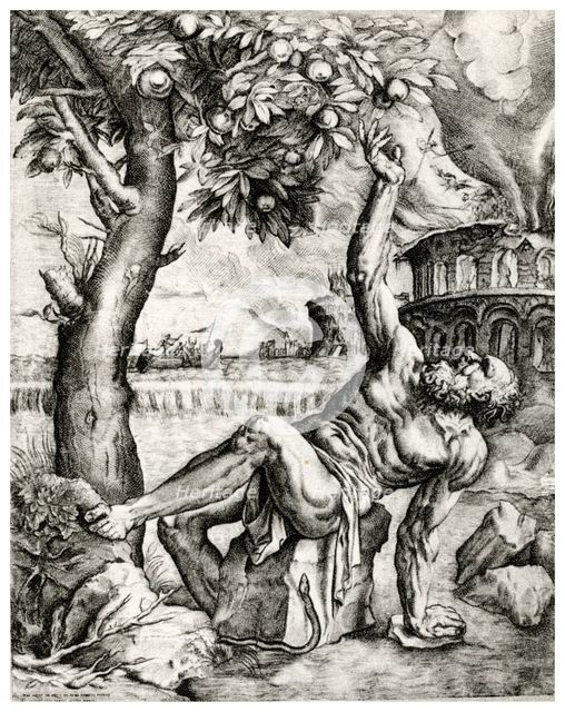 'Tantalus', 16th century, (1937).  Creator: Giulio Sanuto.