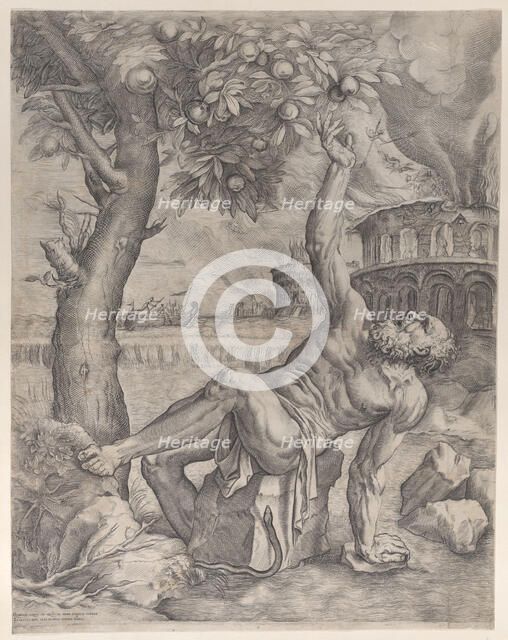 Tantalus, ca. 1557-70. Creator: Giulio Sanuto.