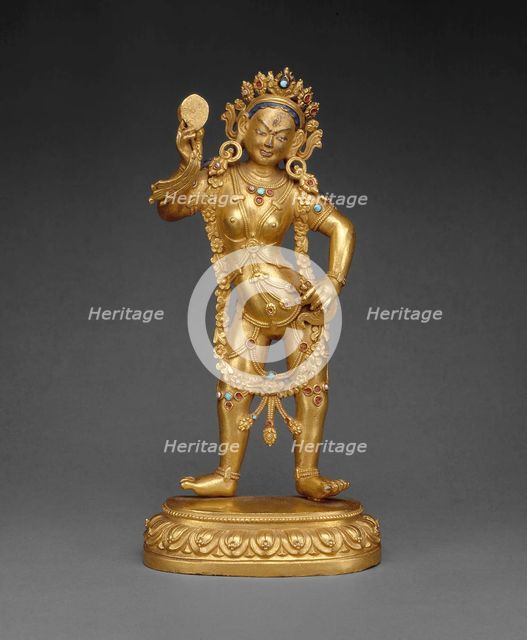 Tantric Enlightened Being (Vajrayogini) Queen of Bliss (Dechen Gyalmo), 18th century. Creator: Unknown.