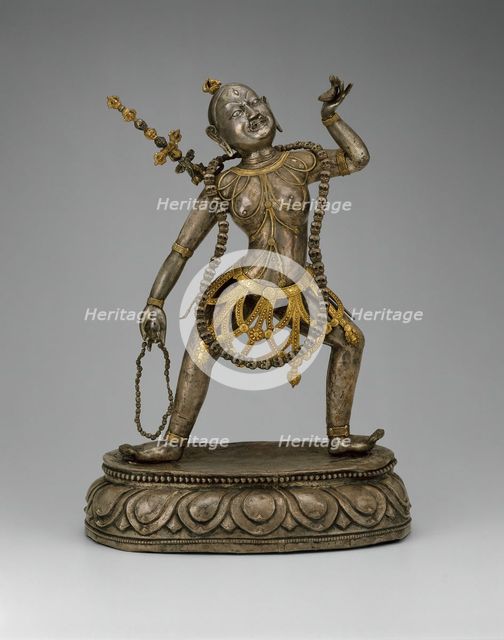 Tantric Female Enlightened Being (Vajrayogini) Holding a Skull Cup, 18th century. Creator: Unknown.