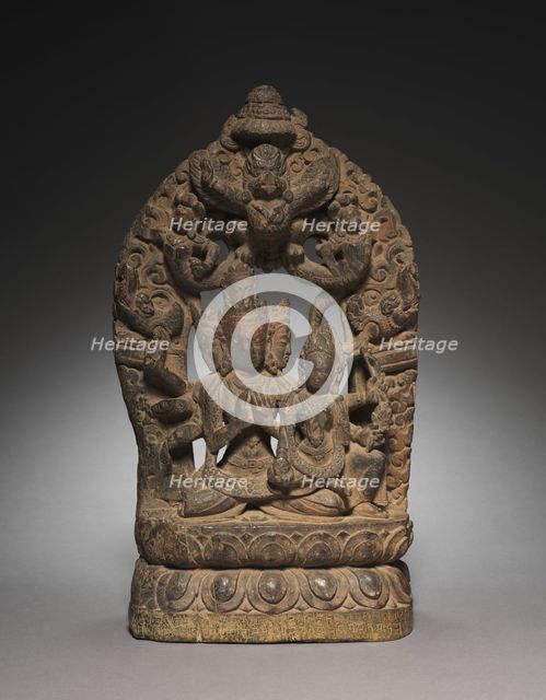 Tantric Form of Avalokiteshvara with Consort, 16th - 17th century. Creator: Unknown.