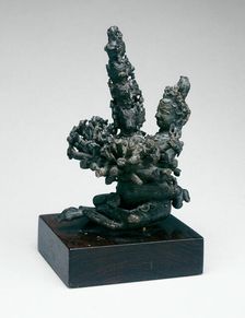 Tantric Goddess Kamakala and Spouse in Ritual Embrace (yab-yum), 14th/15th century. Creator: Unknown