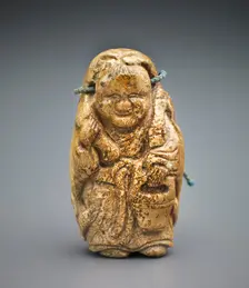 Tanzi wearing a deer skin and holding a bucket, Late Ming- Qing dynasty, 17th to early 20th cent. Creator: Unknown
