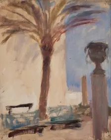 Taormina (Palms near the Hotel), c1890. Creator: Jan Ciaglinski