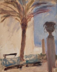 Taormina (Palms near the Hotel), c1890. Creator: Jan Ciaglinski