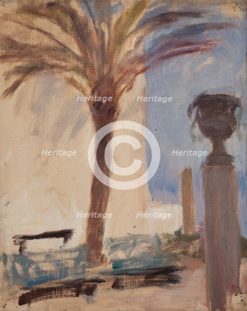 Taormina (Palms near the Hotel), c1890. Creator: Jan Ciaglinski.