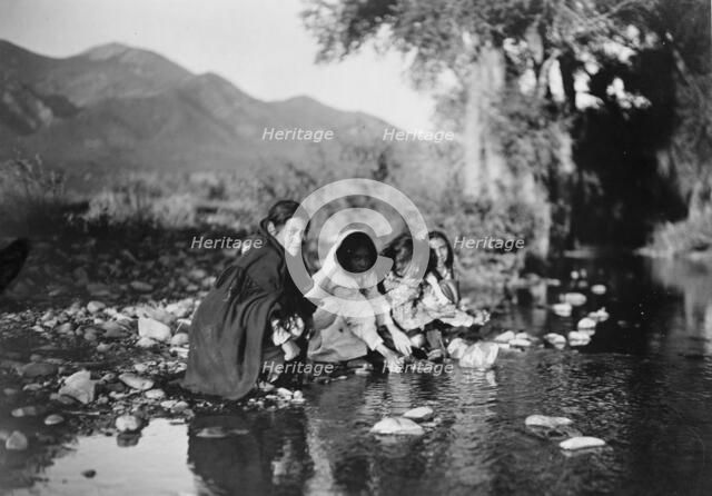 Taos children, c1905. Creator: Edward Sheriff Curtis.