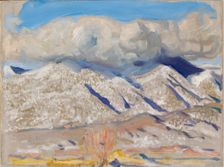 Taos Mountains Shrouded in Clouds, 1924. Creator: Akseli Gallen-Kallela