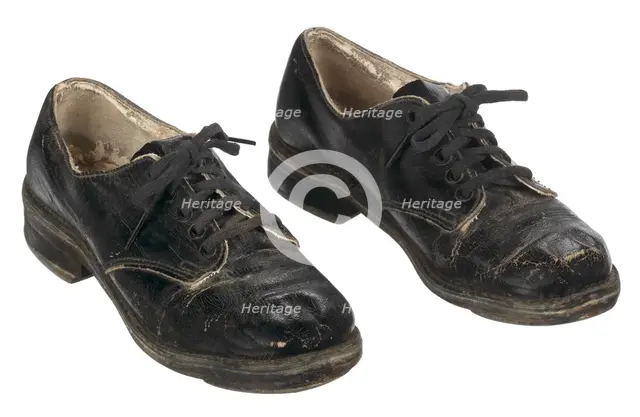 Tap shoes used by Sammy Davis Jr., 1938. Creator: Windsor Shoe Company.