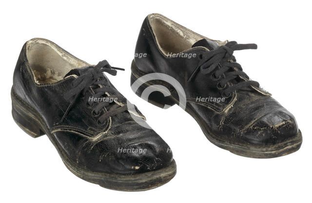 Tap shoes used by Sammy Davis Jr., 1938. Creator: Windsor Shoe Company.