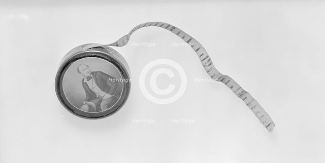 Tape measure commemorating the death of Prince Albert, 1861. Creator: Unknown.