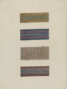 Tapes for Chair Seat, 1935/1942. Creator: Lucille Gilchrist