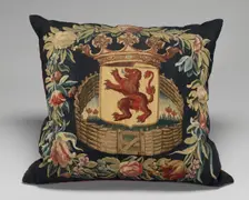 Tapestry-covered Cushion, c. 1675/1725. Creator: Unknown