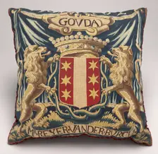 Tapestry-covered Cushion, c. 1675/1725. Creator: Unknown