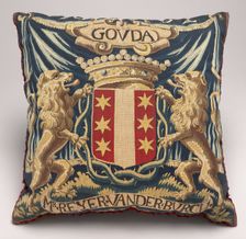 Tapestry-covered Cushion, c. 1675/1725. Creator: Unknown