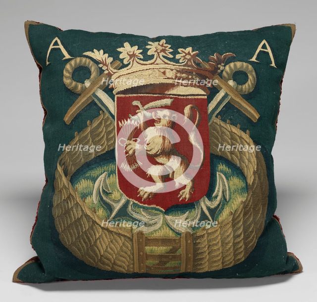 Tapestry-covered Cushion, c. 1675/1725. Creator: Unknown.