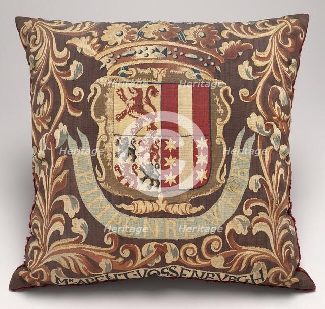 Tapestry-covered Cushion, c. 1675/1725. Creator: Unknown.