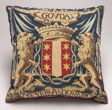 Tapestry-covered Cushion, c. 1675/1725. Creator: Unknown