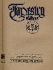 Tapestry Covers - G. F. Smith (London) Limited advert 1919