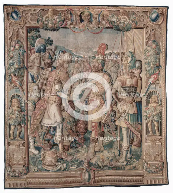 Tapestry (Anthony And Cleopatra Series: Antony Wins The Only Roman Victory...), c1600-1623. Creator: Karel van Mander.