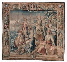 Tapestry (Antony And Cleopatra Series: Antony Catches a Salted Fish), about 1640. Creator: Karel van Mander