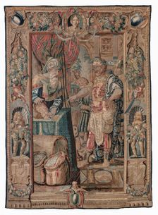 Tapestry (Antony And Cleopatra Series: Antony Conquers Pelusium), c1600-1640. Creator: Karel van Mander