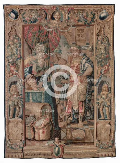 Tapestry (Antony And Cleopatra Series: Antony Conquers Pelusium), c1600-1640. Creator: Karel van Mander.