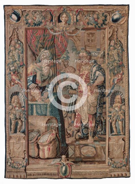 Tapestry (Antony And Cleopatra Series: Antony Conquers Pelusium), c1600-1640. Creator: Karel van Mander.
