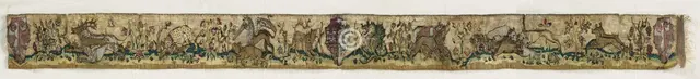 Tapestry Border, 1400-1450. Creator: Unknown.