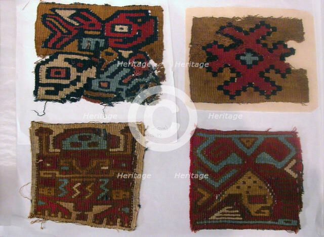 Tapestry Medallions, Peru, A.D. 650/700. Creator: Unknown.