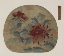 Tapestry: peonies, Possibly Ming dynasty, 1368-1644. Creator: Unknown