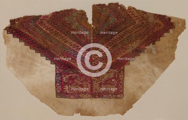 Tapestry-woven Yoke from a Tunic, 800-1200?. Creator: Unknown.