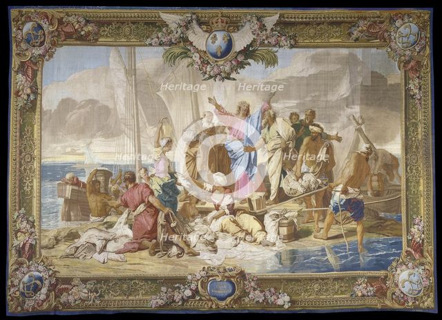 Tapestry: The Miraculous Draught of Fishes (Manufacture Royale des Gobelins), Between 1717 and 1720.