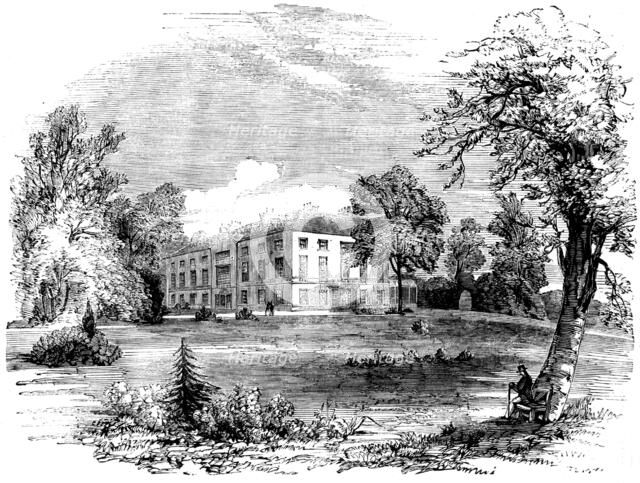Tapton House, near Chesterfield, the Residence of the Late Mr. G. Stephenson, 1858. Creator: Unknown.
