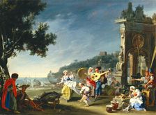 Tarantella at Mergellina, c1750. Creator: Filippo Falciatore