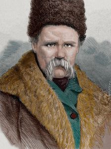 Taras Shevchenko (1814-1861), Ukrainian poet, 1877. Creator: Budillo