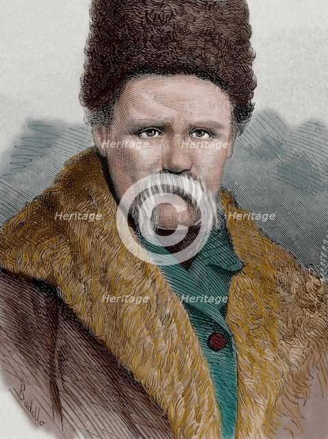 Taras Shevchenko (1814-1861), Ukrainian poet, 1877. Creator: Budillo.