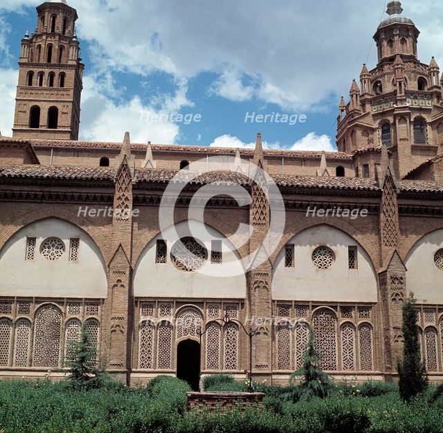 Tarazona Cathedral, detail of the cloister.
