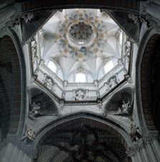 Tarazona Cathedral, inside of the cimborio