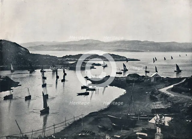 'Tarbert - Fishing Boats Going Out', 1895. Artist: Unknown.