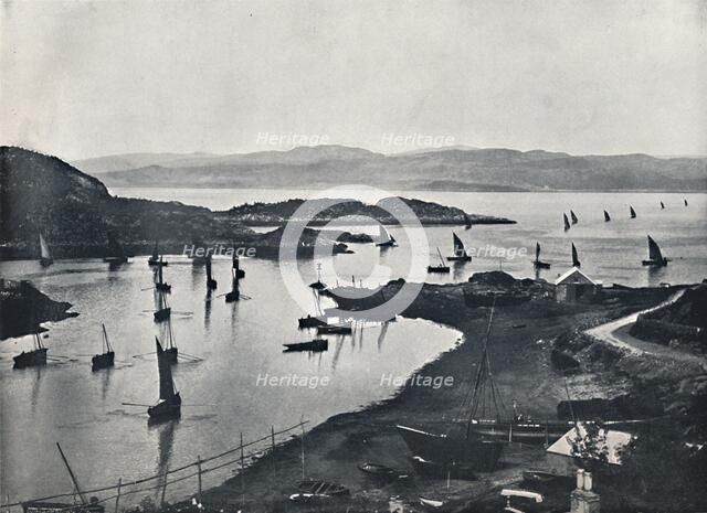 'Tarbert - Fishing Boats Going Out', 1895. Artist: Unknown.