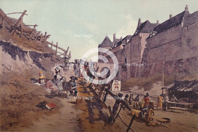 'Target Practice (Dieppe 1795)', 1896. Artist: Unknown.