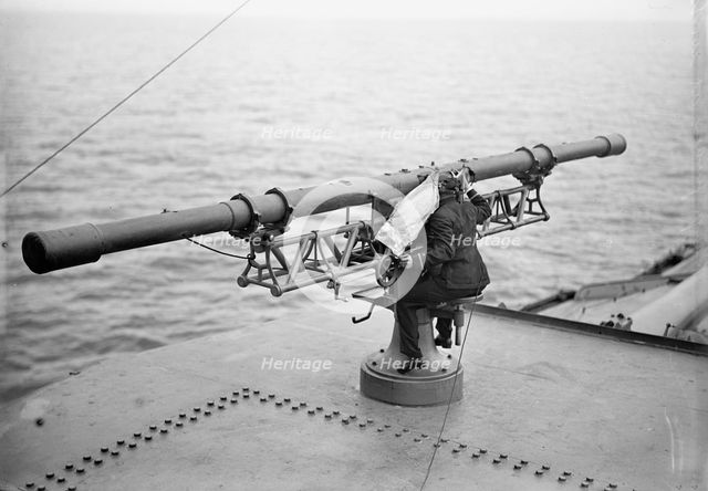 Target Practice - Range Finder at Work, 1913. Creator: Unknown.