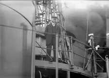 Target Practice - Redfield On Bridge, 1913. Creator: Unknown