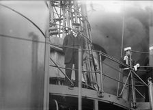 Target Practice - Redfield On Bridge, 1913. Creator: Unknown