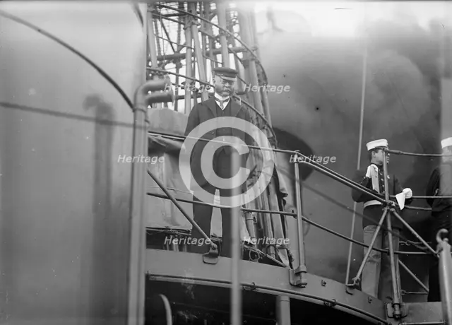 Target Practice - Redfield On Bridge, 1913. Creator: Unknown.